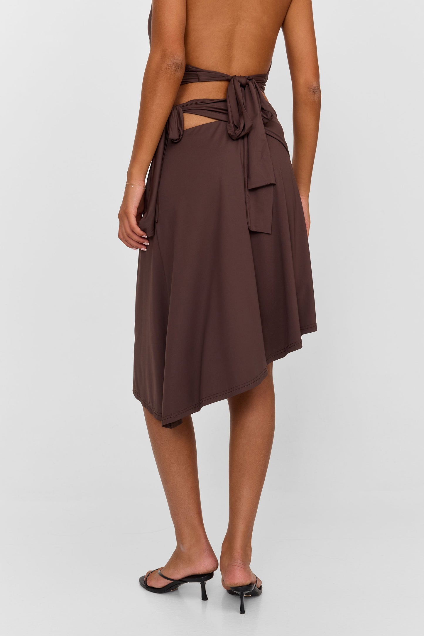 Luna Midi Skirt Brown