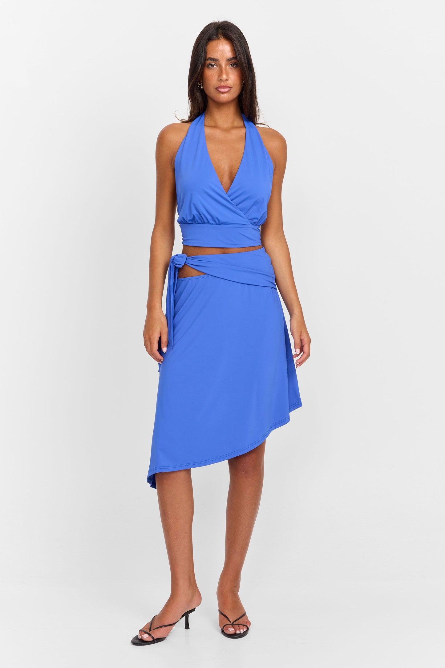 Luna Midi Skirt Blue