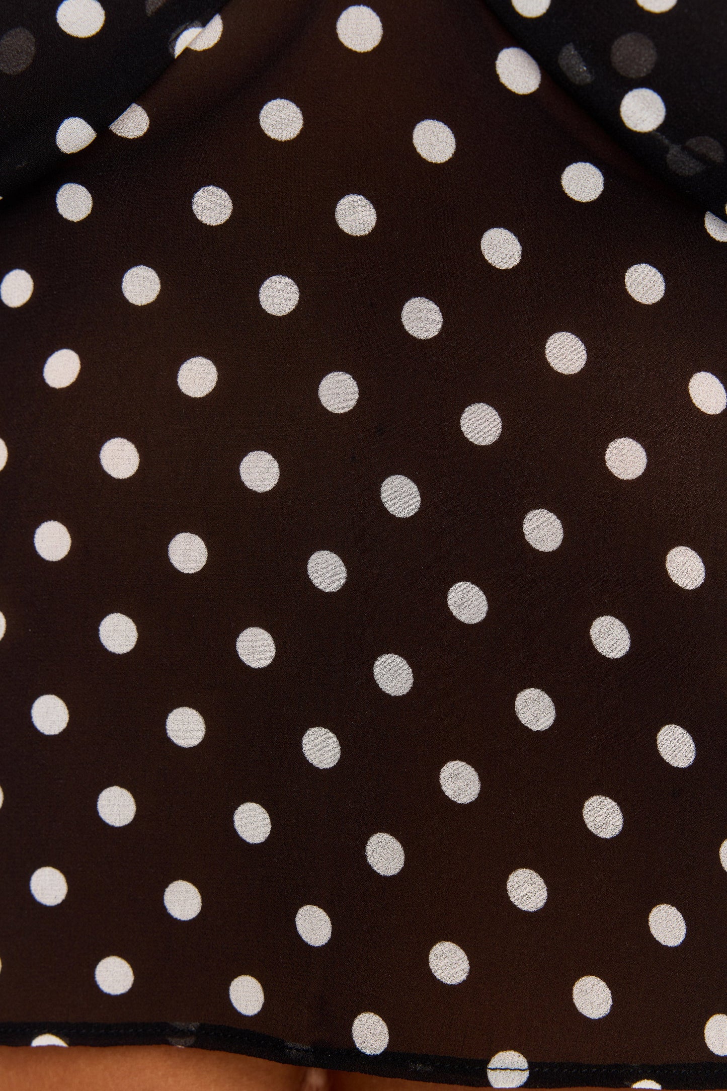 Clara Top Black Polkadot