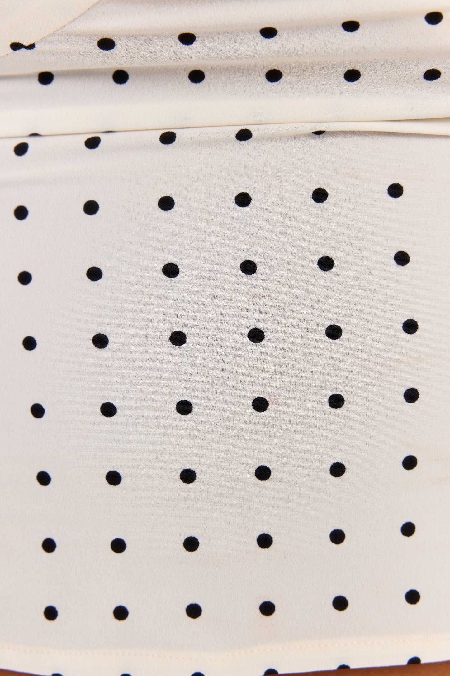 Lottie Top White Polkadot