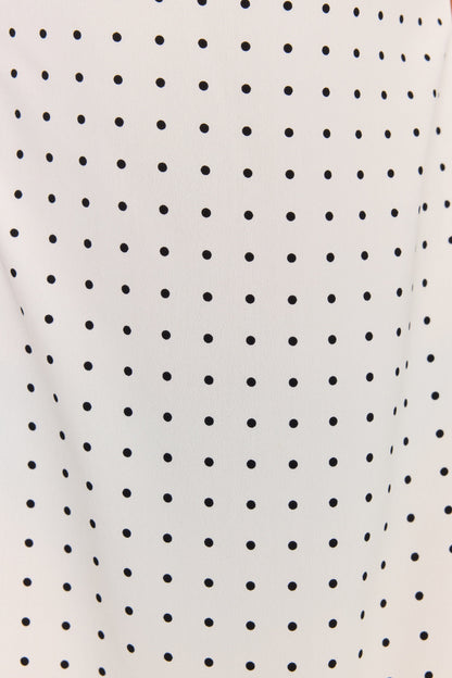 Lottie Maxi Dress White Polkadot