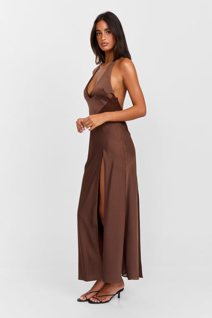 Arabella Maxi Dress Chocolate