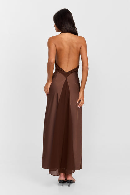 Arabella Maxi Dress Chocolate
