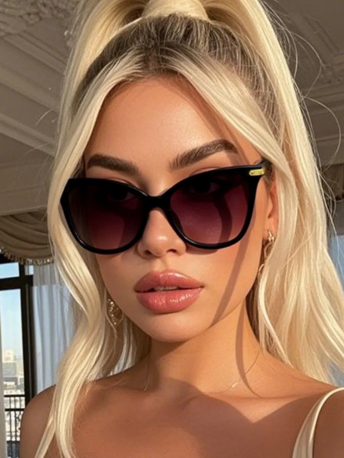 AZOTH - LUNA GAFAS DE SOL CAT-EYE ELEGANTES