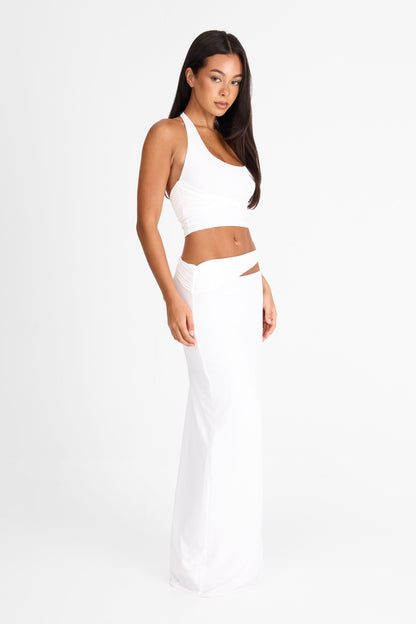 Violette Maxi Skirt White