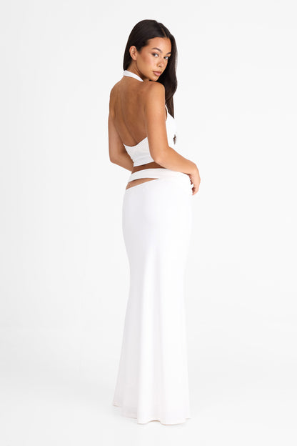 Violette Maxi Skirt White