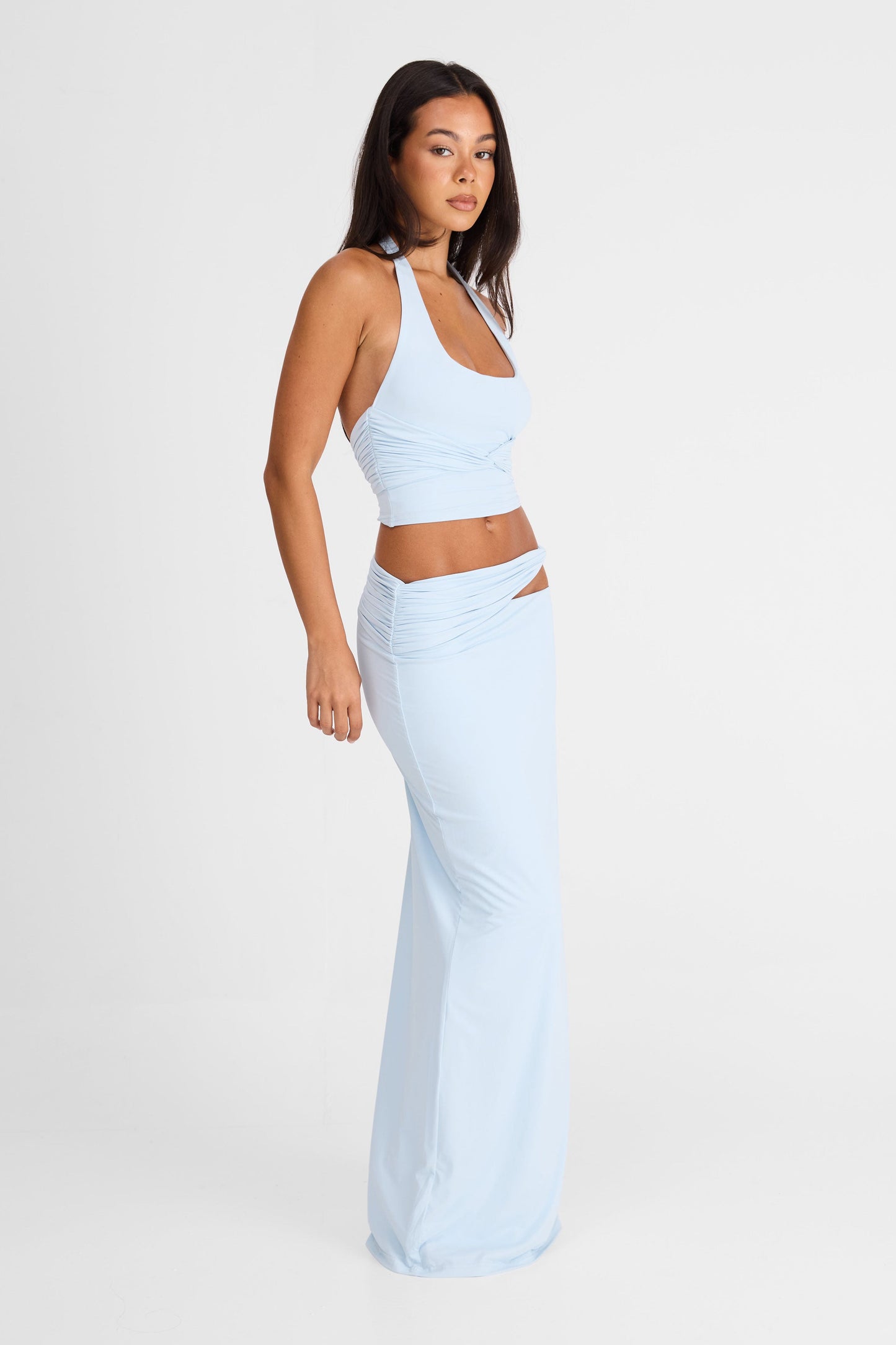 Violette Maxi Skirt Blue