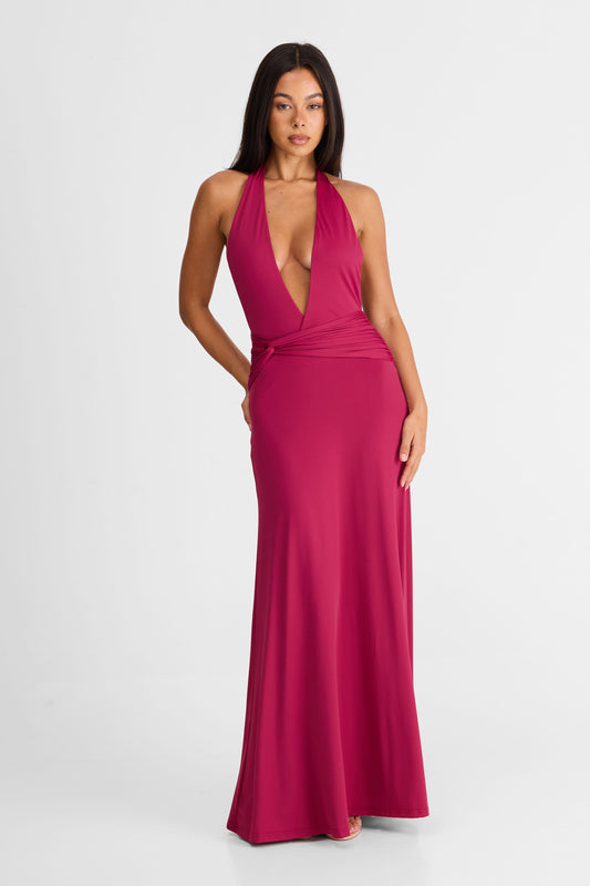 Antoinette Maxi Dress Berry