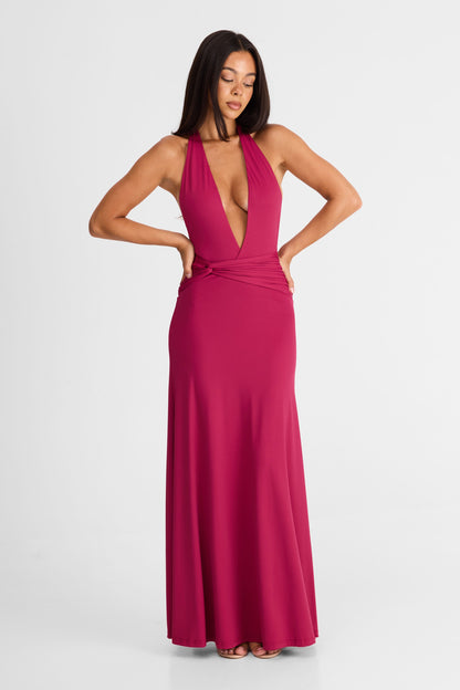Antoinette Maxi Dress Berry