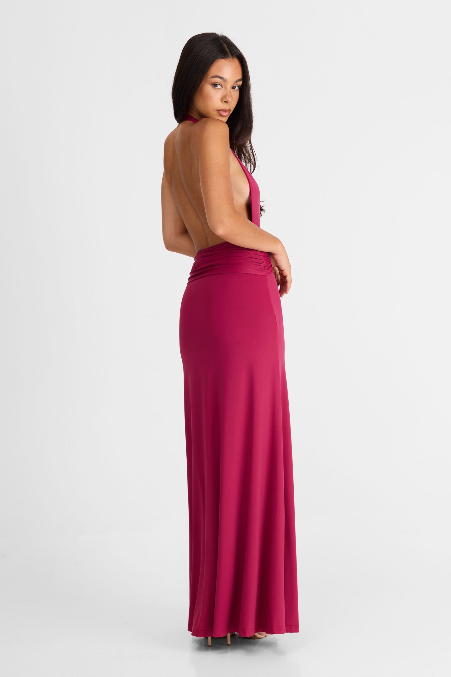 Antoinette Maxi Dress Berry