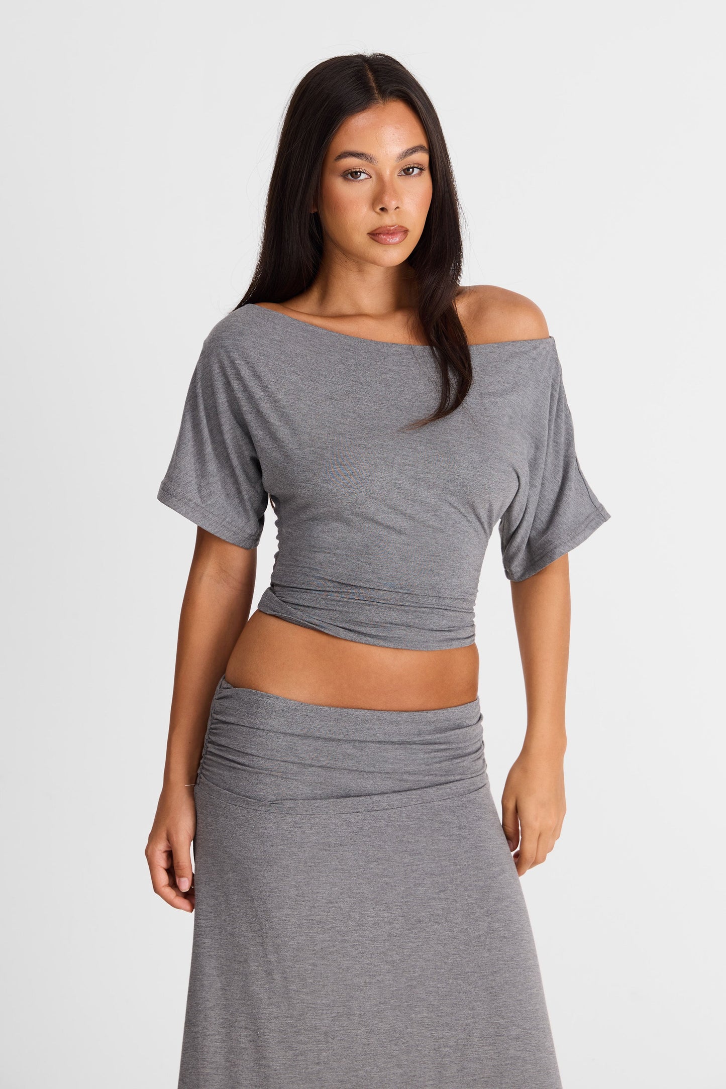Lorelei Top Grey Marle