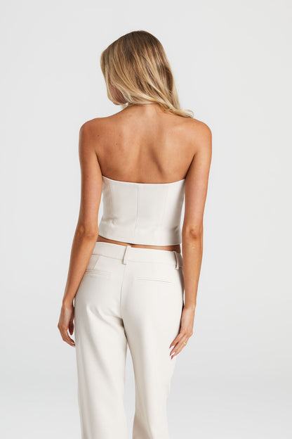 Alina Tailored Top Nude