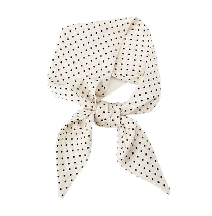 Lottie Bandana White Polkadot