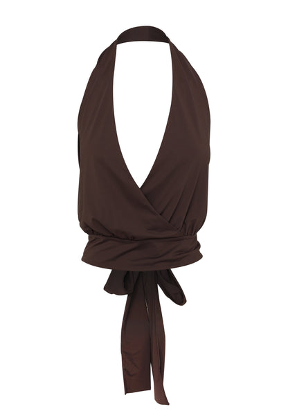 Luna Top Brown