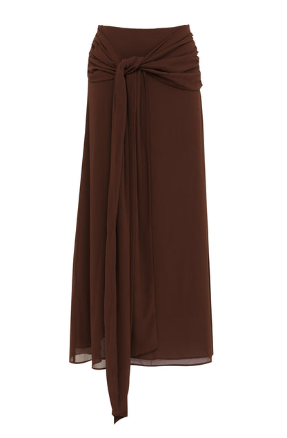 Nova Maxi Skirt Chocolate