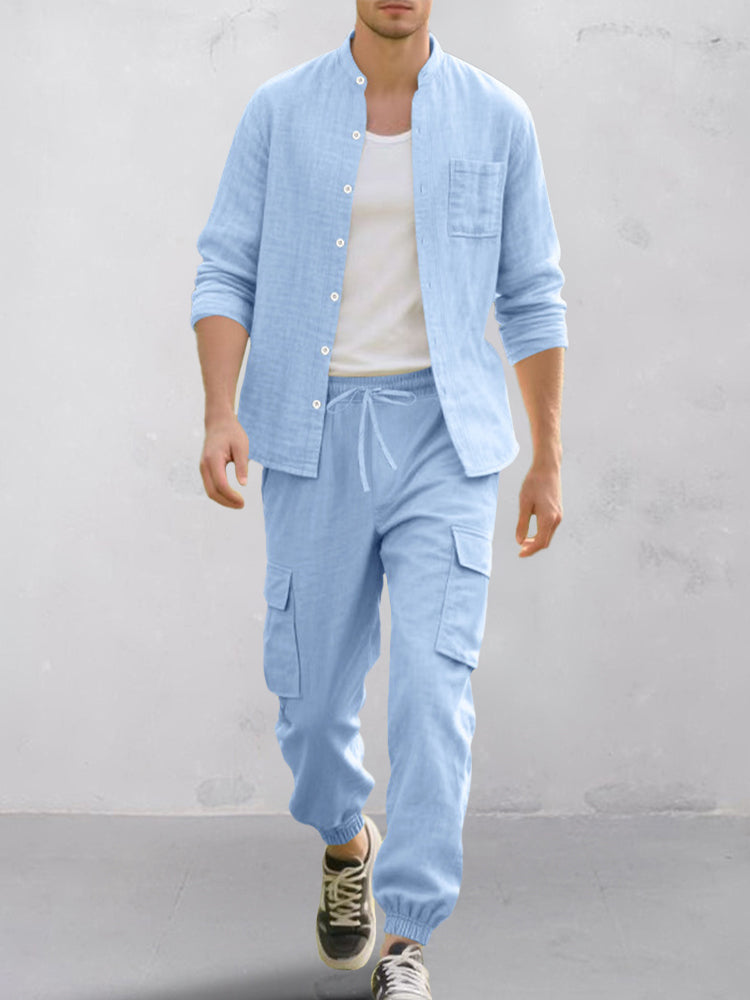 AZOTH – Premium Cotton Shirt Pants (conjunto)