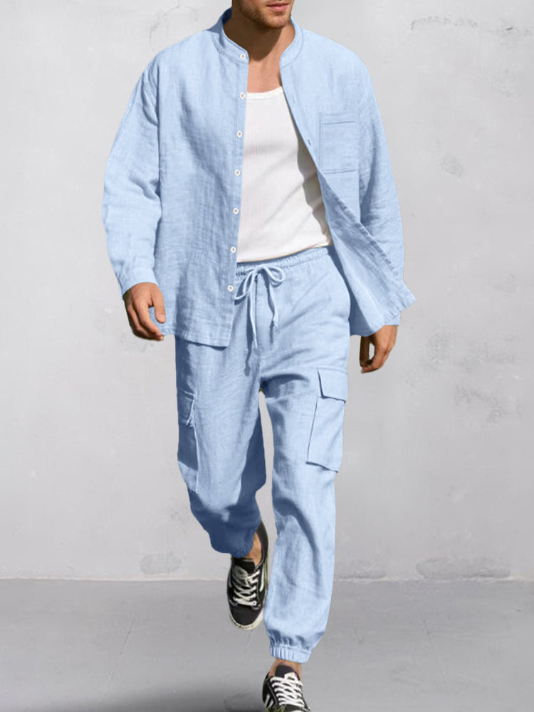 AZOTH – Premium Cotton Shirt Pants (conjunto)