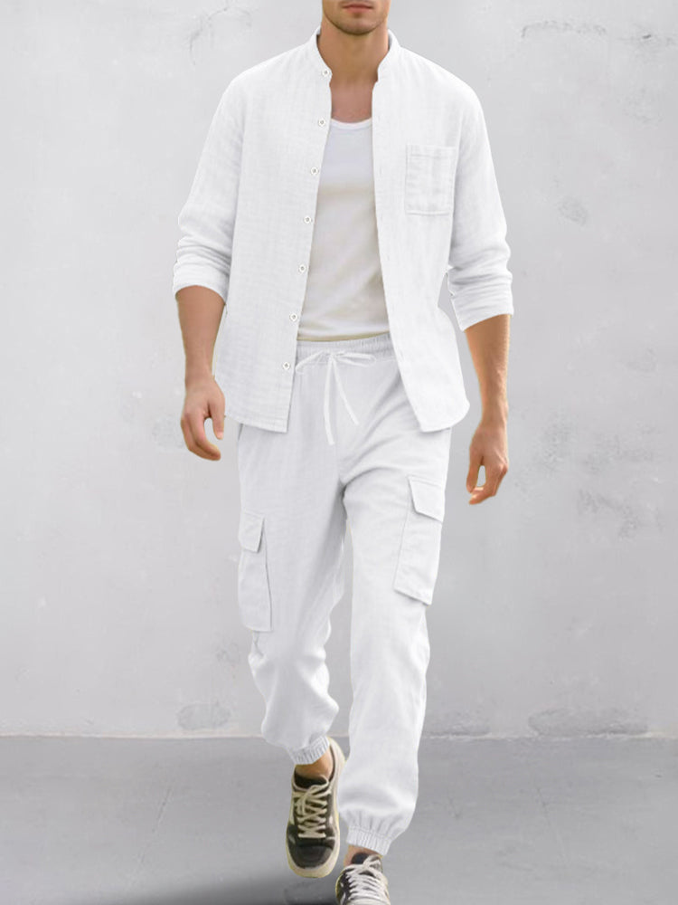 AZOTH – Premium Cotton Shirt Pants (conjunto)