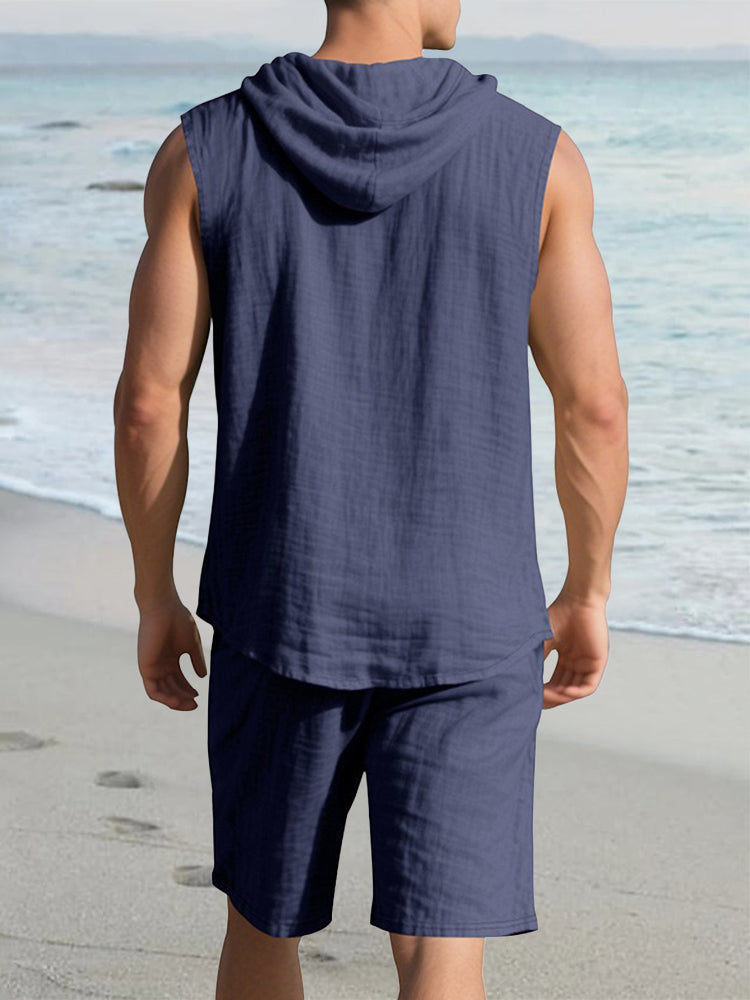 AZOTH - Premium Cotton Hooded Tank (conjunto)