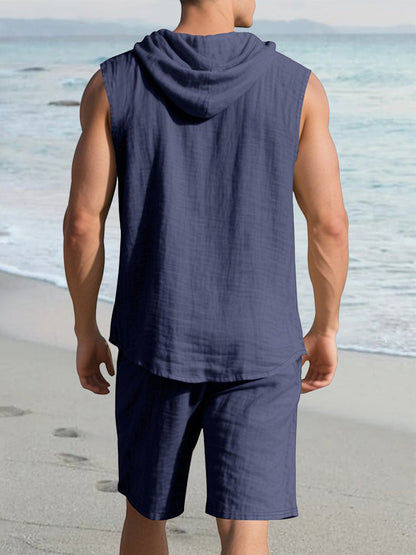 AZOTH - Premium Cotton Hooded Tank (conjunto)