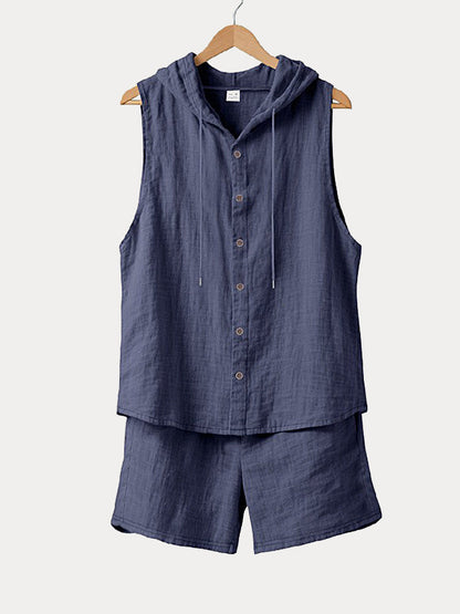 AZOTH - Premium Cotton Hooded Tank (conjunto)