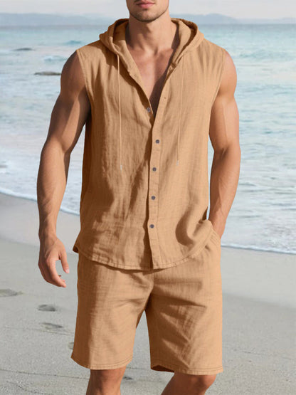 AZOTH - Premium Cotton Hooded Tank (conjunto)