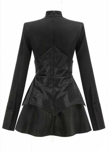 AZOTH - CHARLOTTE | MINIVESTIDO DE PARCHES CON LENTEJUELAS