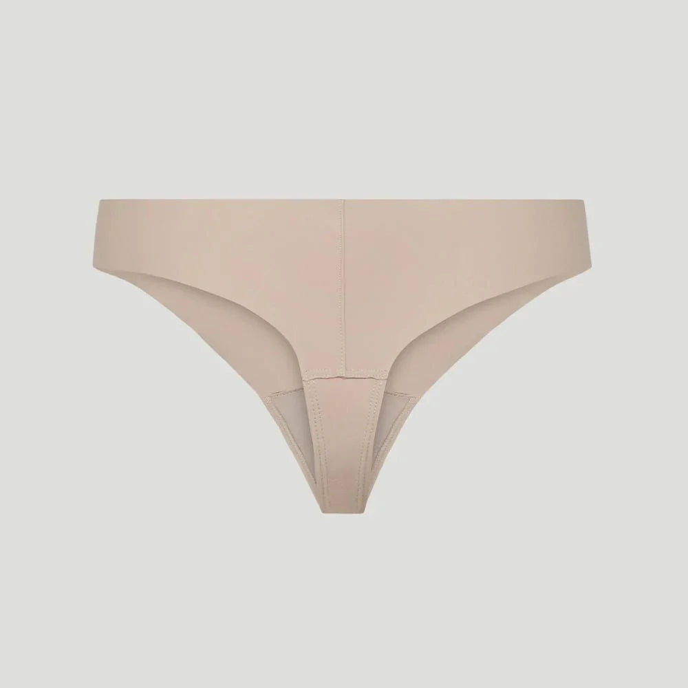 TANGA de talle medio NUDE (Lote de 3)