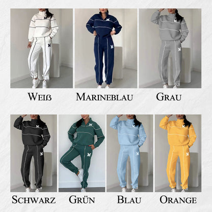 ⌛ Nur noch 3 Tage – 50 % auf alles! ⏰Lässiges Sweatshirt 2-teiliges Set mit Linie