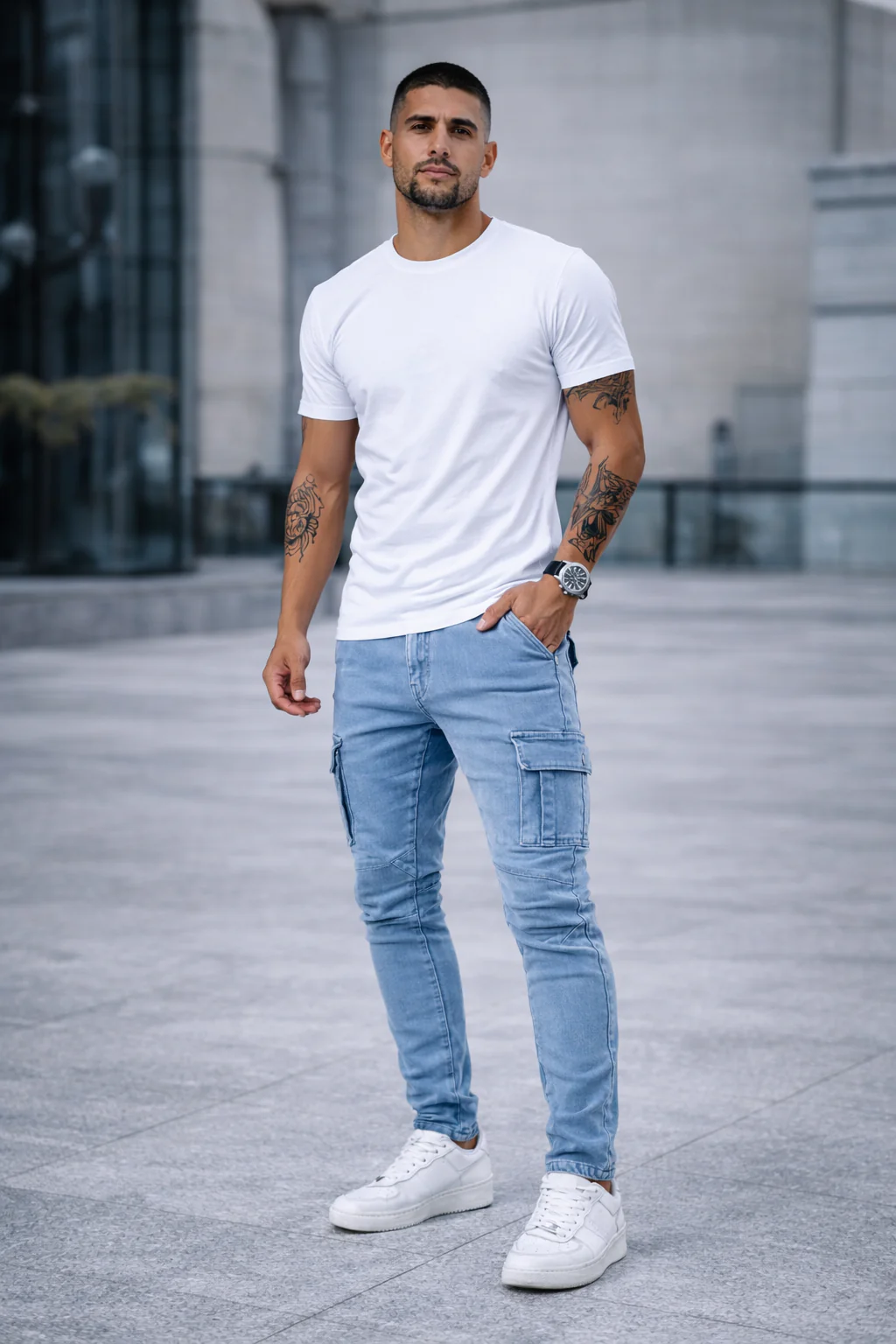 AZOTH · Atlas Cargo Stretch Jeans